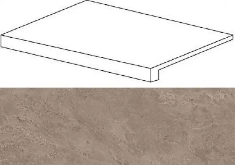 620070001012 Force Grey Scalino Frontale 33x120