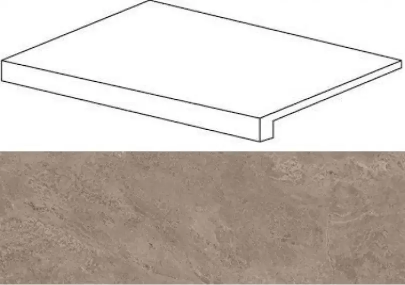 620070001024 Force Grey Scalino Frontale 33x60