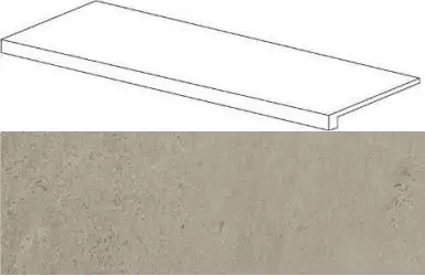 620070001081 Silver Grey Scalino Frontale Lap 33x120