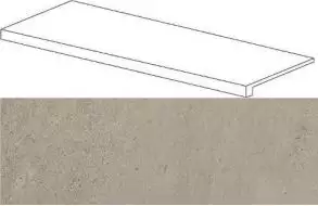 620070001086 Silver Grey Scalino Frontale 33x120