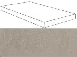 620070001136 Silver Grey Scalino Angolare SX 33x60