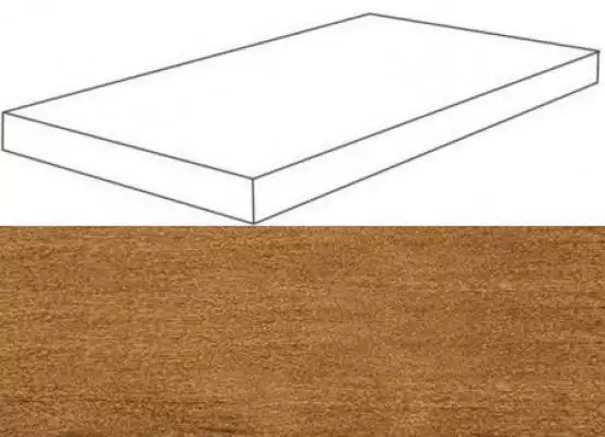 620070001151 Verity Cognac Scalino Angolare DX 33x120
