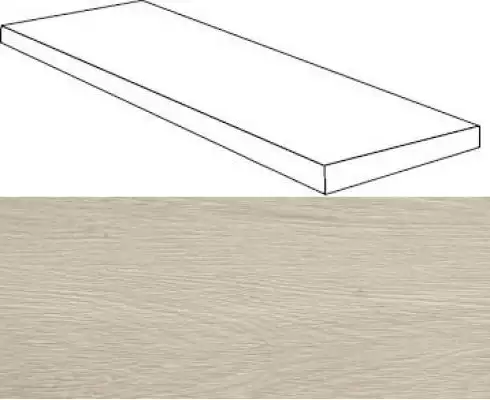 620070001153 Verity White Scalino Angolare SX 33x120