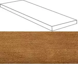 620070001155 Verity Cognac Scalino Angolare SX 33x120