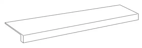 620070001665 Ступени Volcano Grigio Scalino Frontale 33X120
