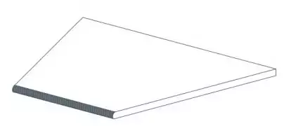 620090000786 Drift White Round Angolo Dx 30x60