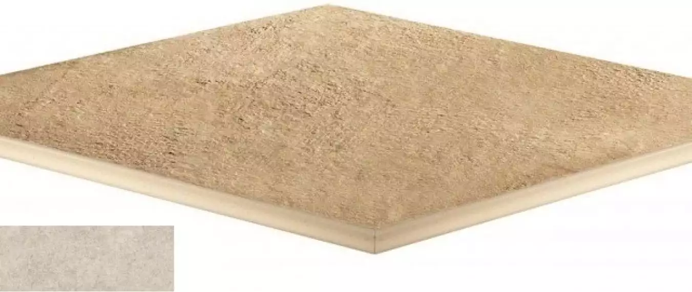 620090000884 Drift White Round Angolare 60x60