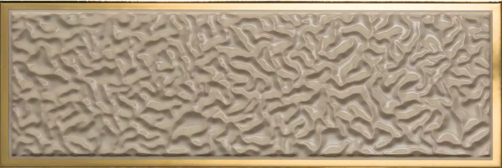 68843 Gold MARRONE ACQUA CORNICE ORO 25x75