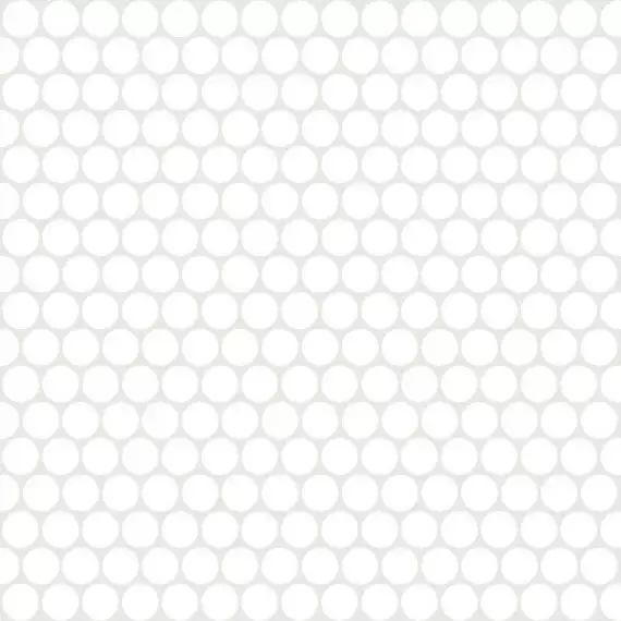735614 Extra Light Mosaico Circle White 30x30