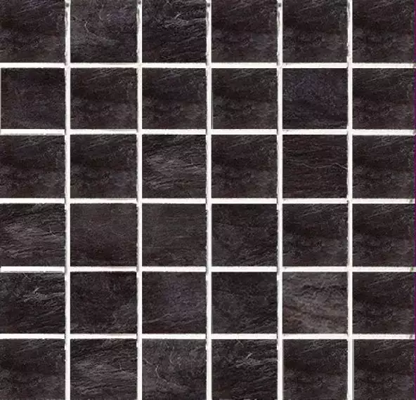 739361 Mosaico Ardoise Noir Grip 30x30