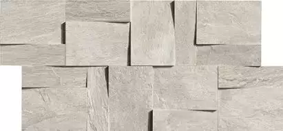 739372 Ardoise Modulo Muretto 3d Gris 30x30