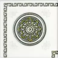 742501 Цезарь вставка белый 15.2х15.2