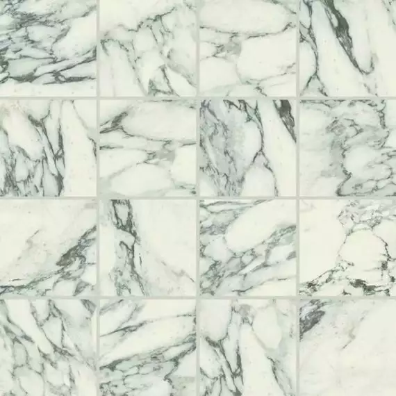 756816 Мозаика Stones 2.0 Arabescato White Glossy Mosaico 6mm 7,5x7,5 30x30