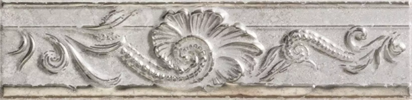 76132 FASCIA RILIEVO GRIGIO PLATINO 10x40