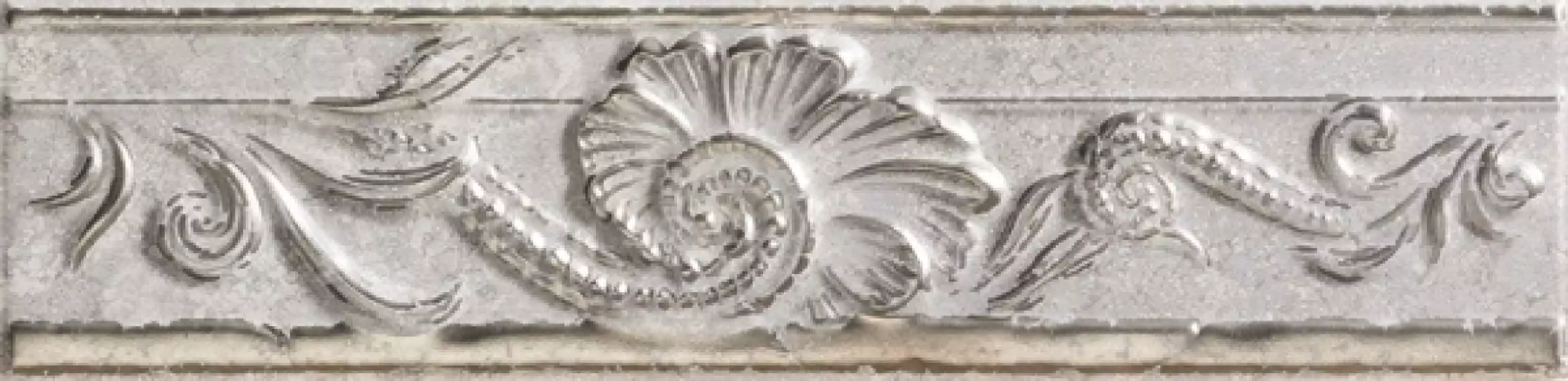 76132 FASCIA RILIEVO GRIGIO PLATINO 10x40