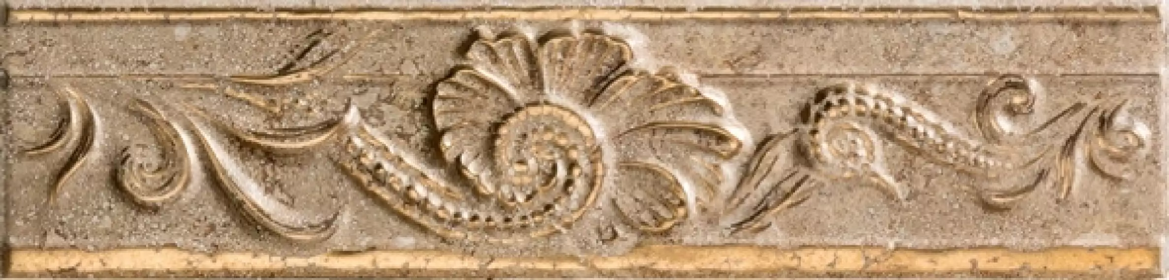 76133 FASCIA RILIEVO NOCE ORO 10x40
