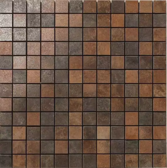 8431940076206 Metal Policromtico Lappato Mosaico 2.5x2.5 29.75x29.75