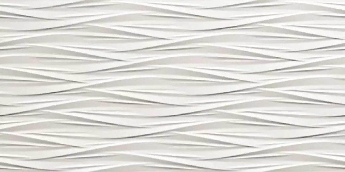 8DMW 3D Wall WIND WHITE MATT 40x80