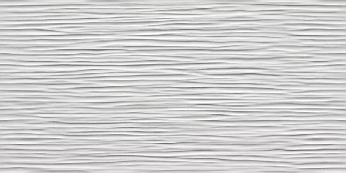 8DWG 3D Wall Wave White Glossy 40x80