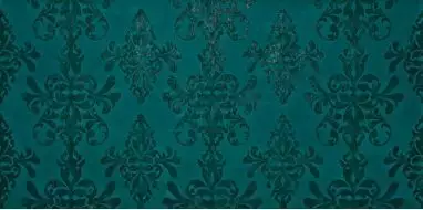 8EDH Ewall Petroleum Green Damask 40x80
