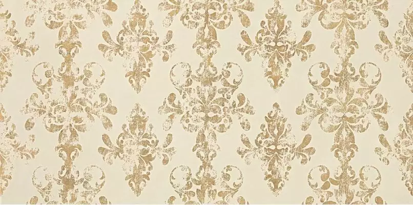 8EDW Ewall White Gold Damask 40x80
