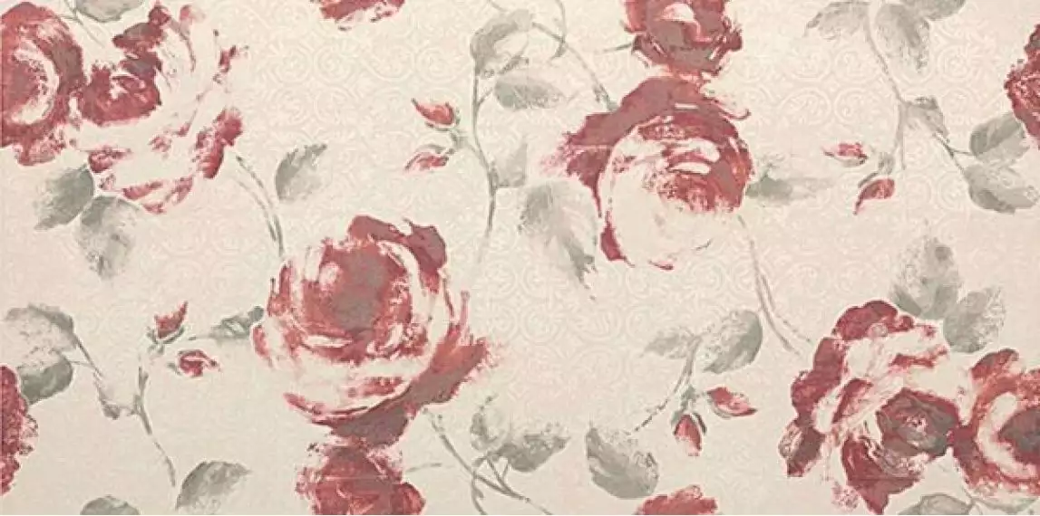 8ERW Ewall White Roses 40x80