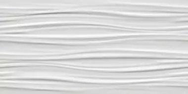8SBW 3D Wall Ribbon White Matt. 40x80
