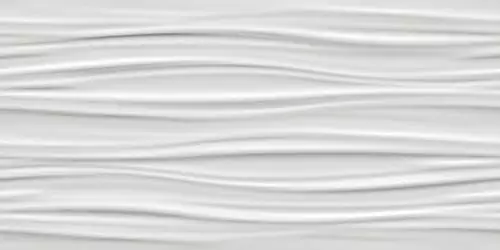8SBW 3D Wall Ribbon White Matt. 40x80