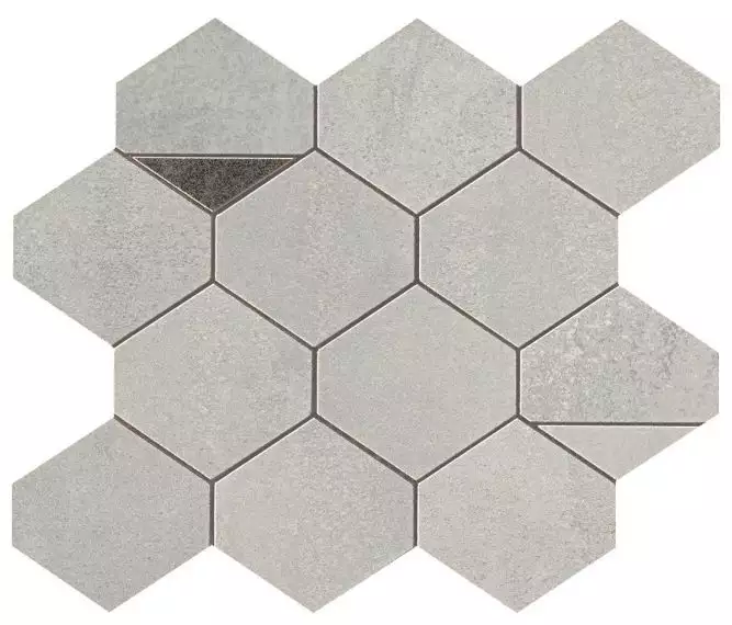 9BNA Blaze Aluminium Mosaico Nest 29.4x25.8