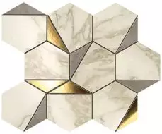 9EHG Marvel Gold Hex Gris-Calacatta 25.1x29
