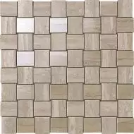 9MVM Marvel Travertino Silver Net Mosaic 30.5x30.5