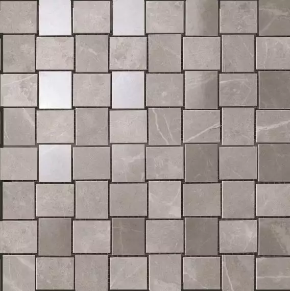 9MVP Marvel Grey Fleury Net Mosaic 30.5x30.5