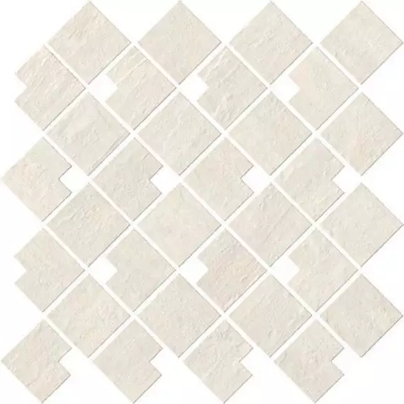 9RBW Raw White Block 28x28