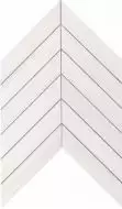 9SCD Marvel Bianco Dolomite Chevron Wall 30.5x25