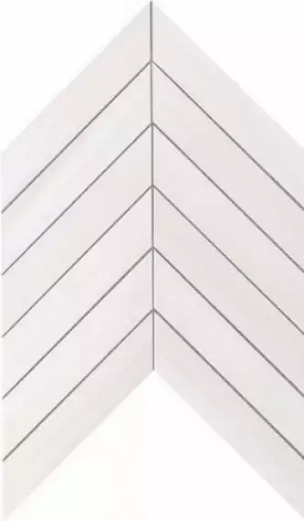 9SCD Marvel Bianco Dolomite Chevron Wall 30.5x25