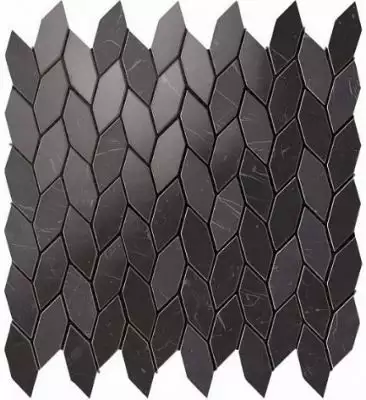 9STN Marvel Nero Marquina Twist 30.5x30.5