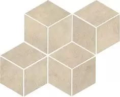 A00D Raw Sand Mosaico Esagono 30x35