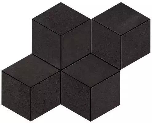 A0UQ Blaze Iron Mosaico Esagono Matt 30x35