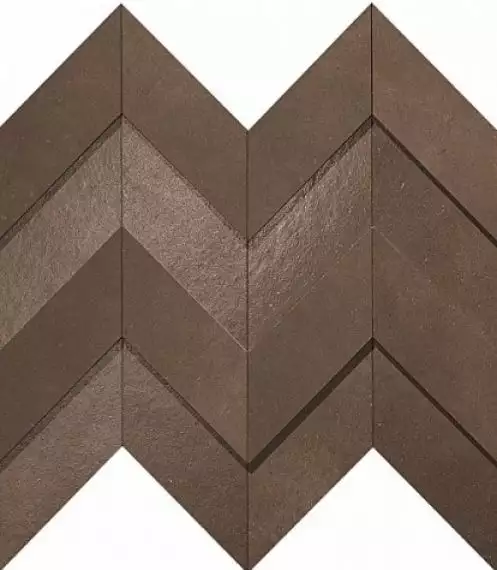 A1DO Dwell Brown Leather Chevron 3D 30.8x35.1