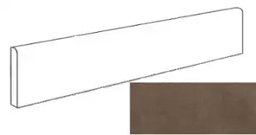 A1FE Dwell Brown Leather Battiscopa Matt 7.2х60