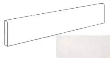 A1FG Dwell Off White Battiscopa Lappato 7.2х60