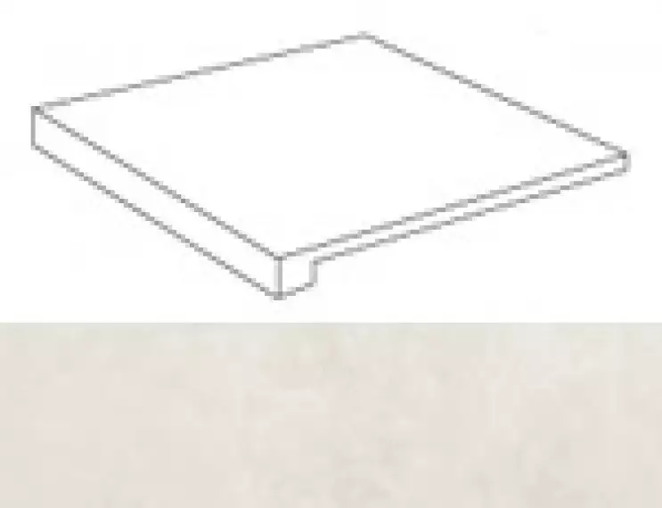 A1K2 Ступени Dwell Off White Scalino Angolare SX 33х33
