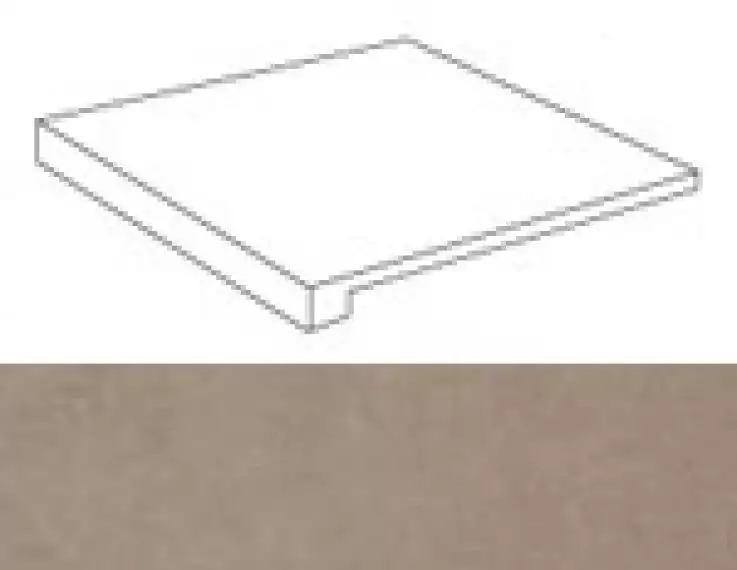 A1K5 Ступени Dwell Greige Scalino Angolare SX 33х33