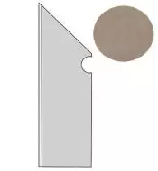 A1LH Dwell Greige Battiscopa Sagomato SX 7.2х30