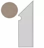 A1LN Dwell Greige Battiscopa Sagomato DX 7.2x30