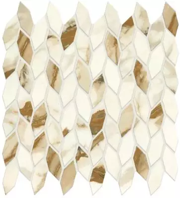 A4WN Marvel Calacatta Imperiale Mosaico Twist Shiny 30.5x30.5