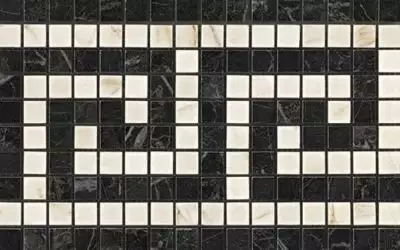 ADRJ Marvel Noir/Cremo Greca Mosaico 18.5x30