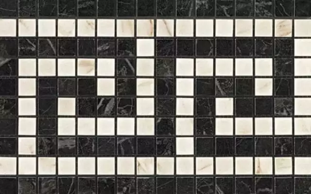 ADRJ Marvel Noir/Cremo Greca Mosaico 18.5x30