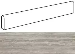 ADV6 Marvel Travertino Silver Battiscopa Matt 7.2x60