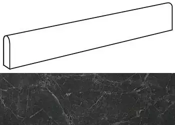 ADV8 Marvel Noir St. Laurent Battiscopa Matt 7.2x60